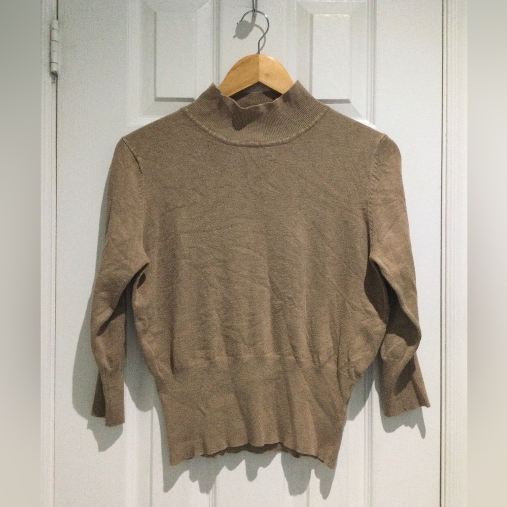 Jessica Taupe Turtleneck Sweater